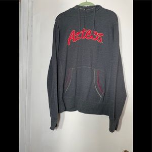 Campus Drive Aztecs charcoal gray/red hoodie XL